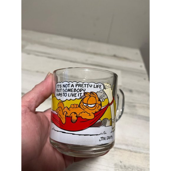 Vintage 1978 McDonald’s Jim Davis Garfield Collection glass mug - Picture 4 of 6